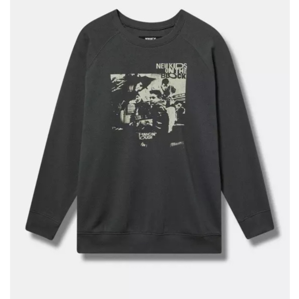 TORRID NWT New Kids On The Block Classic Cozy Fleece Sweatshirt